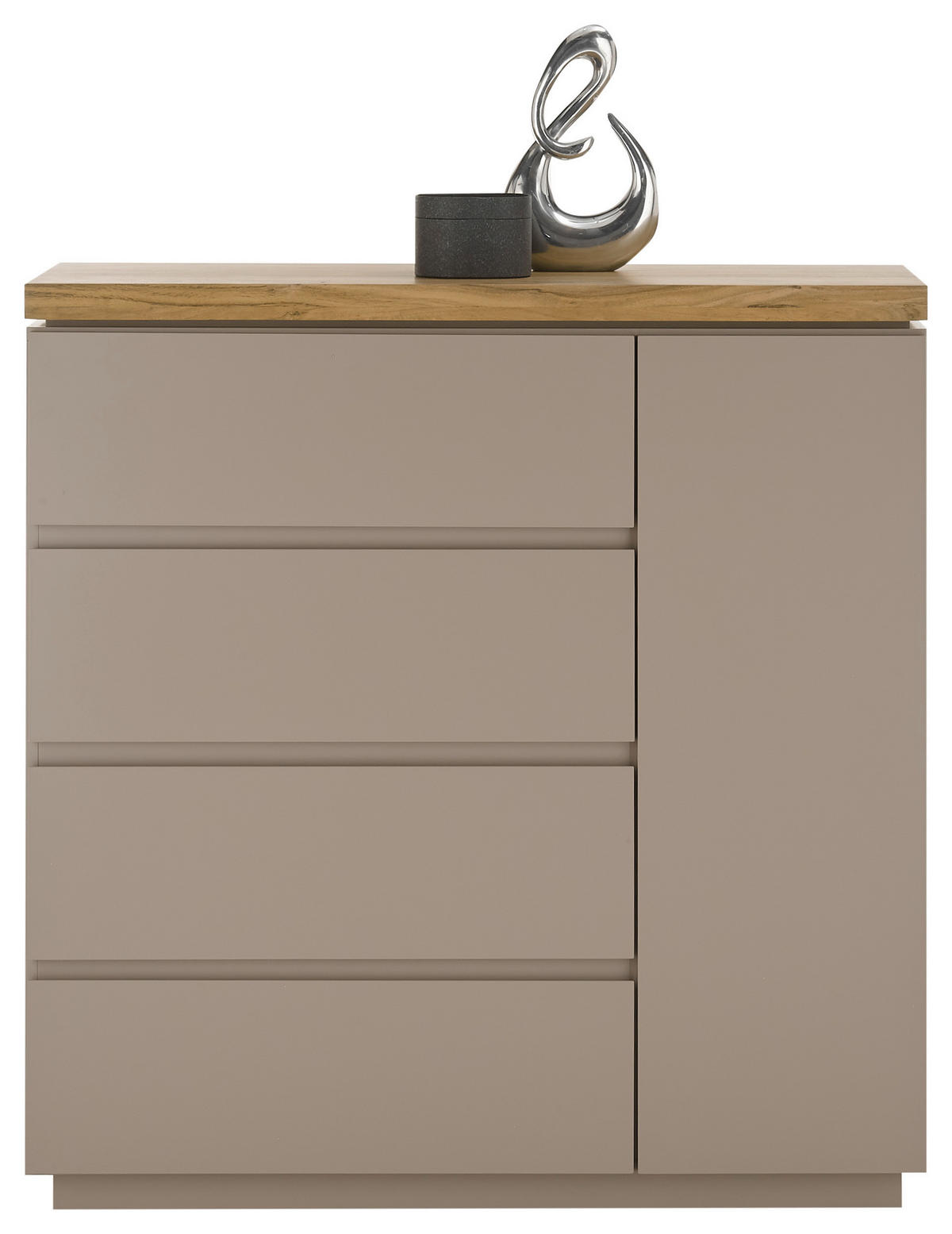 KOMMODE Palamos  in 100/104/40 cm  - Naturfarben/Grau, Basics, Holz/Holzwerkstoff (100/104/40cm)