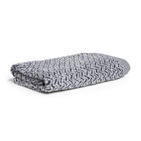 DUSCHTUCH 80/150 cm BROOKLYN  - Blau, Basics, Textil (80/150cm) - Moeve