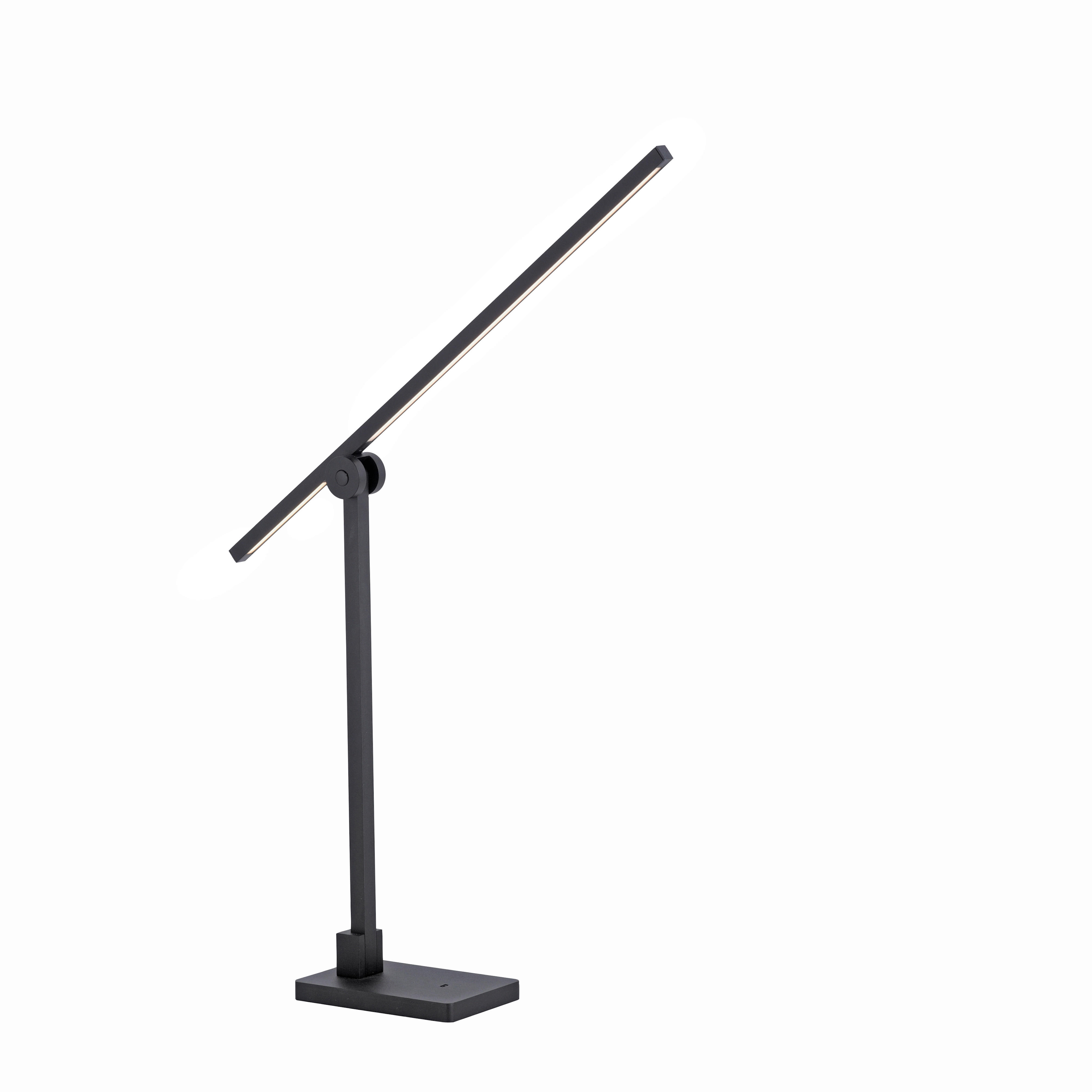 STONA LED LAMPA - crna, Lajfstajl, metal/plastika (55/10cm)