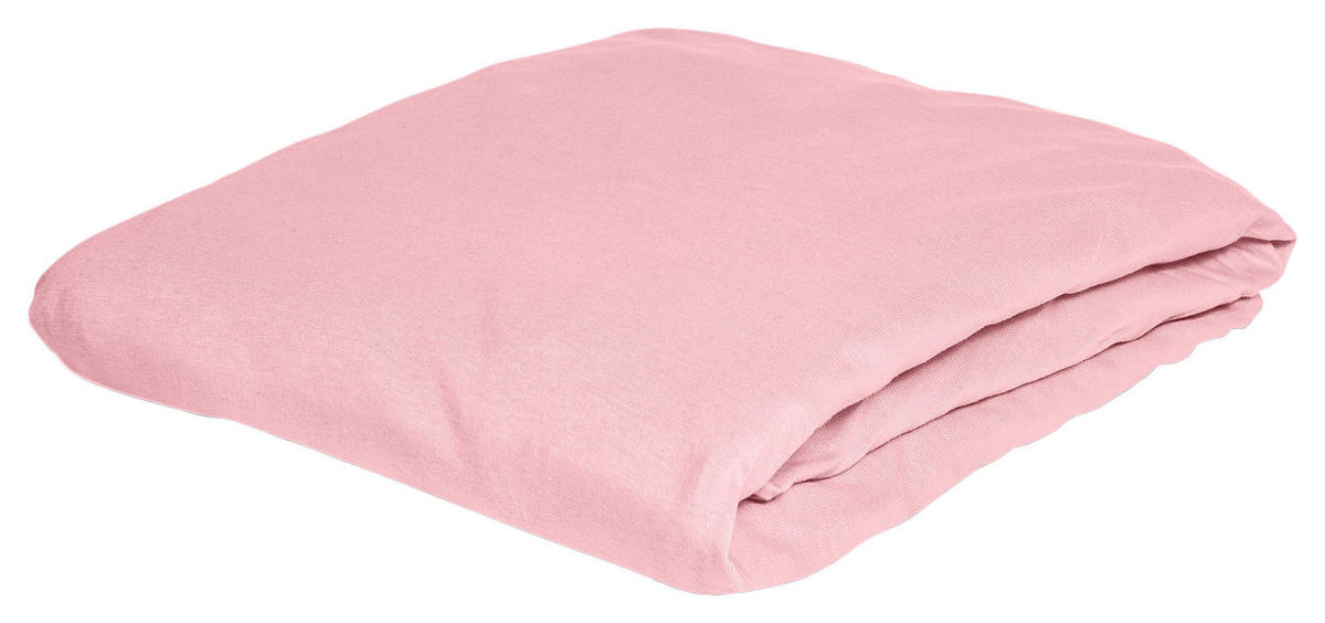 SPANNBETTTUCH Jersey  - Altrosa, KONVENTIONELL, Textil (150/200cm) - Irisette