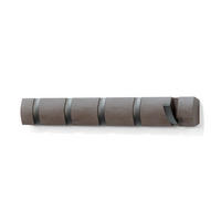 GARDEROBENLEISTE  in Pappel Grau, Nickelfarben  - Grau/Nickelfarben, Basics, Holz/Kunststoff (51/6/3cm) - Umbra