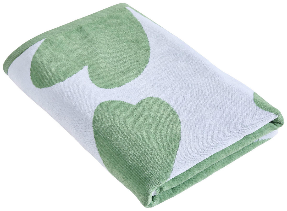 STRANDTUCH Flower Grün 90/180 cm  - Grün, Textil (90/180cm) - Esposa