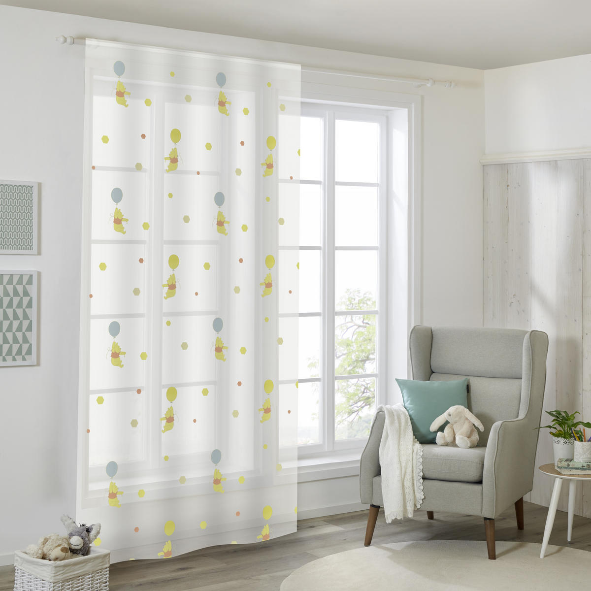 OTROŠKA ZAVESA   140/245 cm   - modra/rumena, Design, tekstil (140/245cm) - Disney