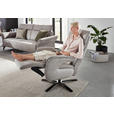 RELAXSESSEL in Textil Hellgrau  - Hellgrau/Schwarz, KONVENTIONELL, Textil/Metall (70/117/85cm) - Dieter Knoll