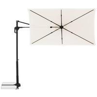 KONZOLNI SENČNIK - črna/naravne barve, Basics, kovina/tekstil (240/135cm) - Doppler