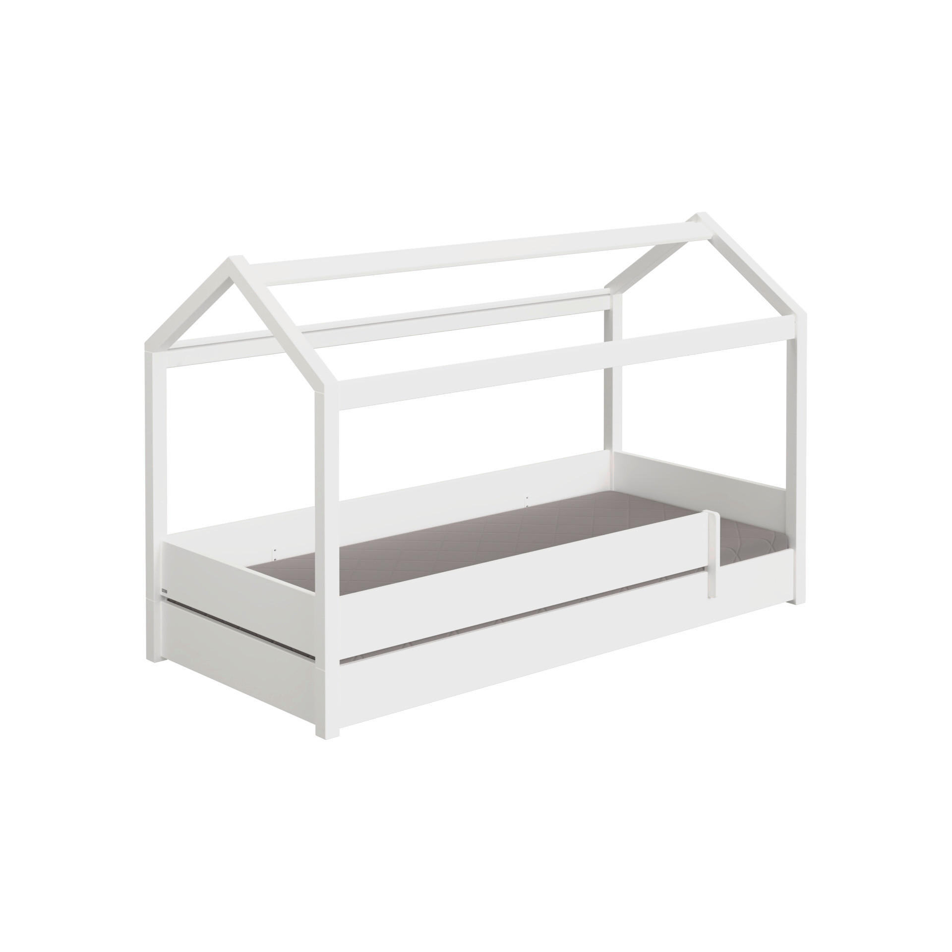 HAUSBETT 90/200 cm  - Weiß, Design, Holz (90/200cm) - Paidi