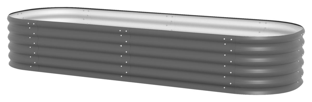 HOCHBEET-ERWEITERUNG 80/40,1/80 cm  - Anthrazit, Basics, Metall (80/40,1/80cm)