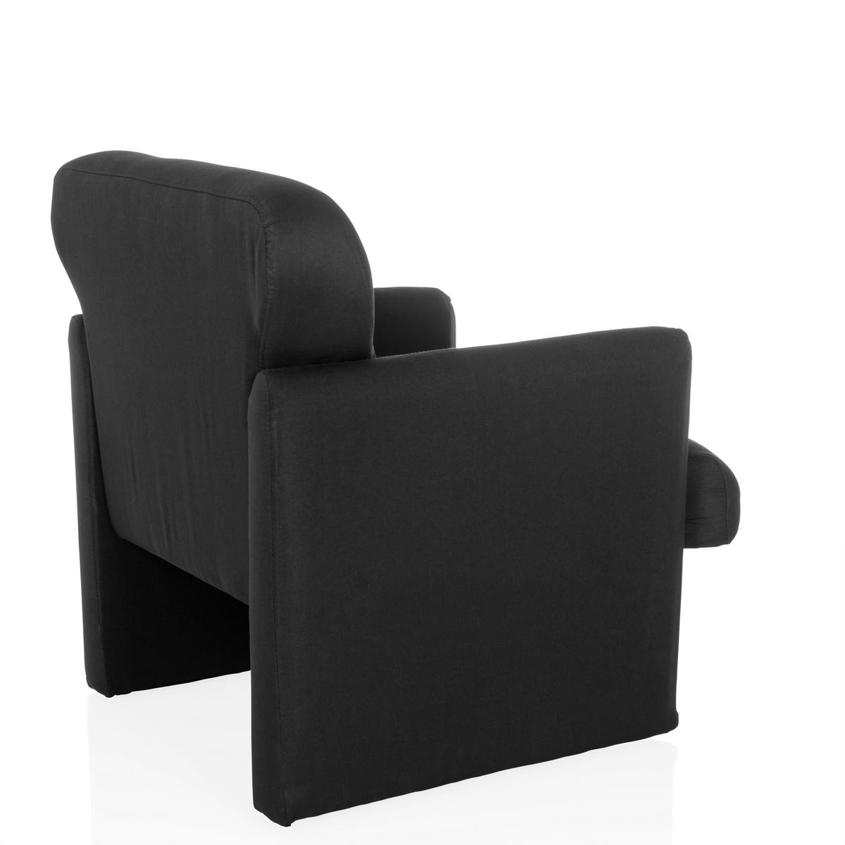 LOUNGEFÅTÖLJ  - svart, Modern, textil (66/77/74cm) - MID.YOU