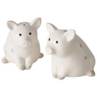 SALZ- UND PFEFFERSTREUER    - Weiß, Basics, Keramik/Kunststoff (6/7/7cm)