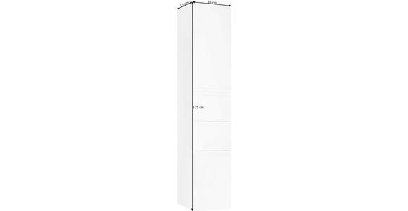 HOCHSCHRANK 35/175/37 cm - Anthrazit, Design, Holzwerkstoff (35/175/37cm) - Novel