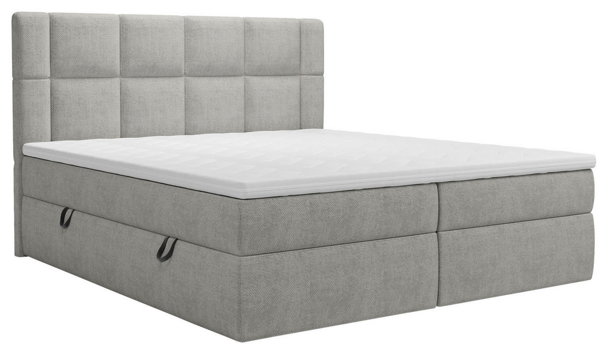 BOXBETT 180/200 cm  in Taupe  - Taupe/Schwarz, MODERN, Holz/Holzwerkstoff (180/200cm) - Boxxx