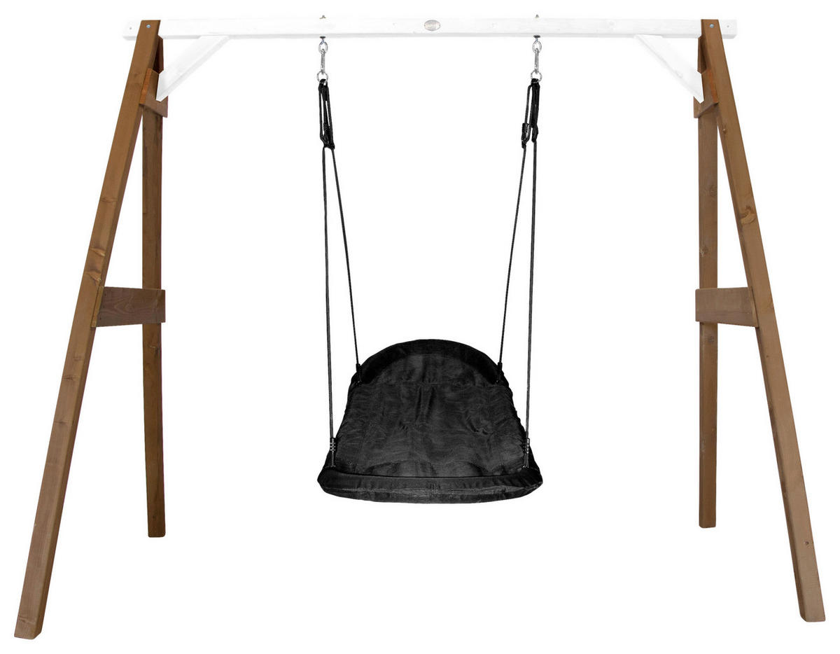 NESTSCHAUKEL  - Schwarz/Braun, KONVENTIONELL, Holz (254/207/160cm) - Ambia Garden