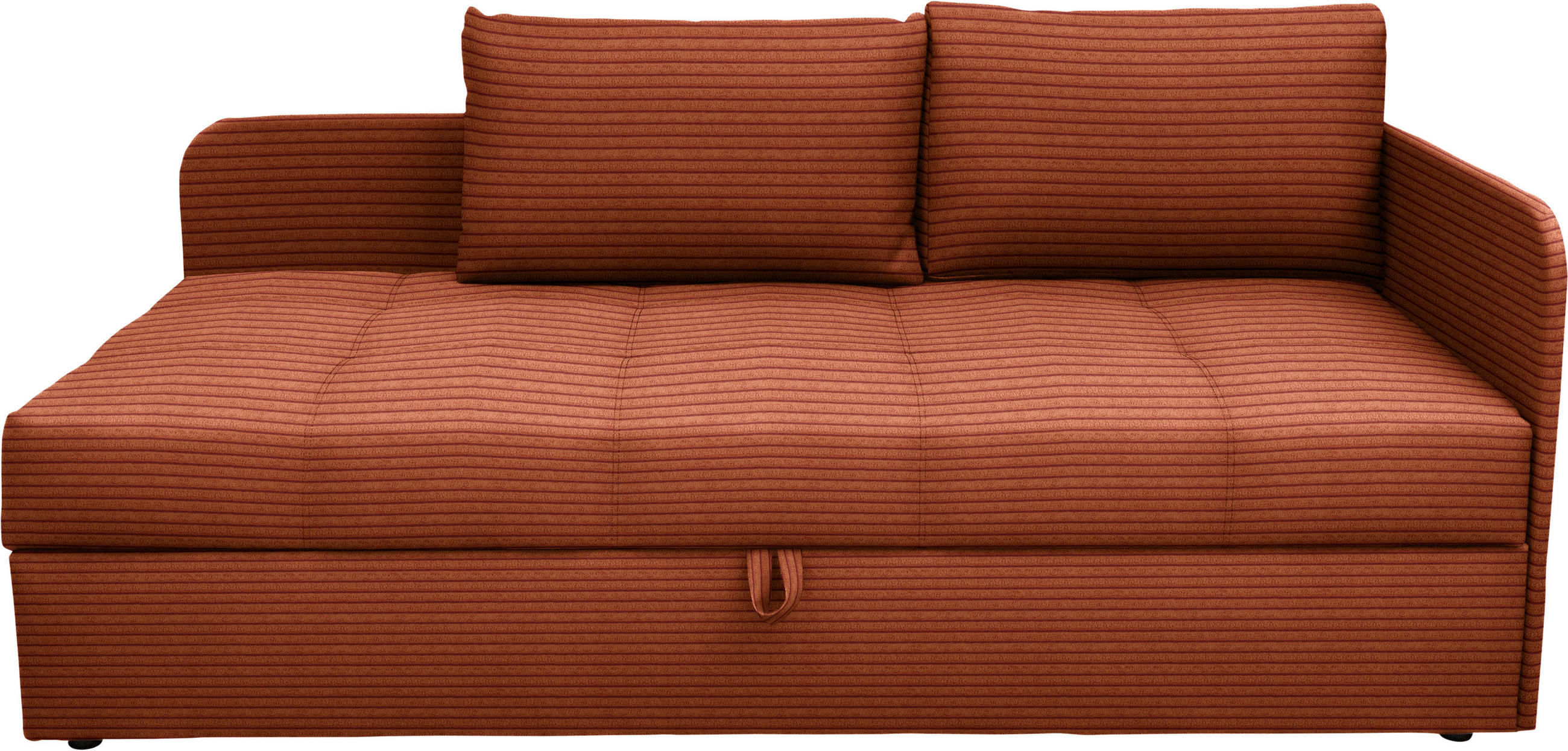 LIEGE  in Cord Rostfarben  - Rostfarben/Schwarz, Basics, Kunststoff/Textil (205/90/95cm) - Xora