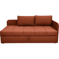 LIEGE  in Cord Rostfarben  - Rostfarben/Schwarz, Basics, Kunststoff/Textil (205/90/95cm) - Xora