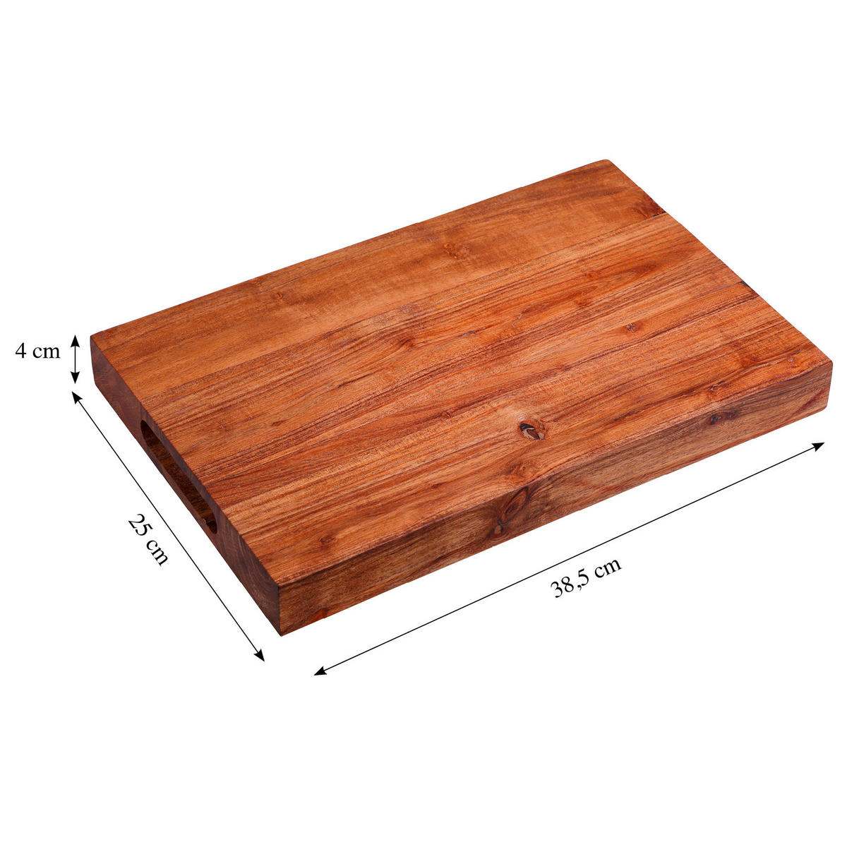 Servierbrett Holz Akazie  - Akaziefarben, Basics, Holz (38.5/25/4cm) - Kesper