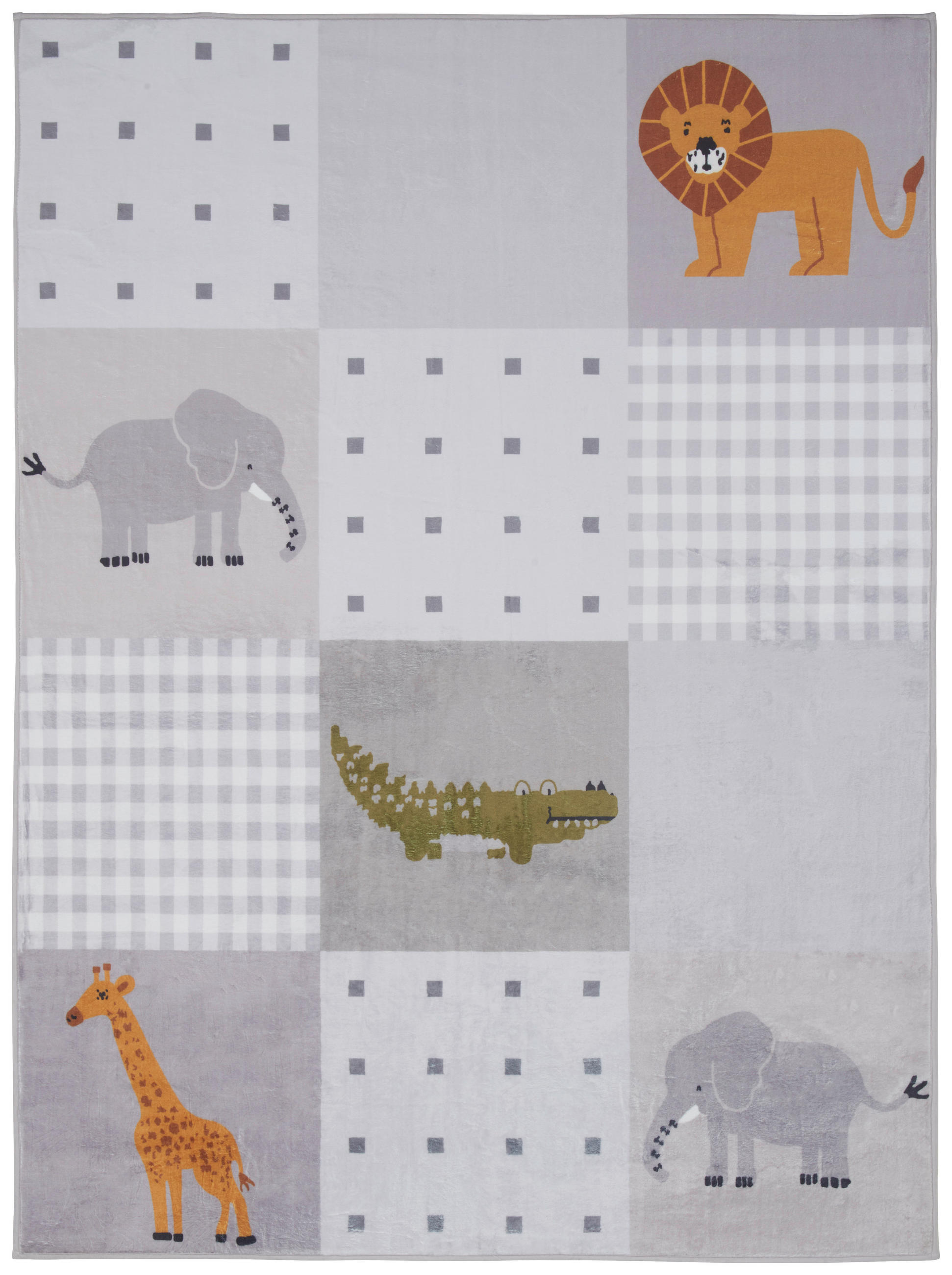 KINDERTEPPICH 120/160 cm Safari -Best-  - Grau, KONVENTIONELL, Textil (120/160cm) - Ben'n'jen