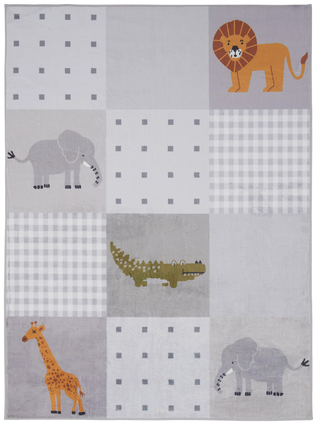 DETSKÝ KOBEREC, 120/160 cm, sivá - sivá, Konventionell, textil (120/160cm) - Ben'n'jen