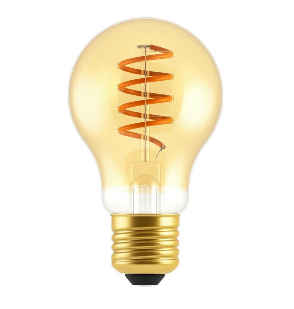 LED FILAMENT ŽARULJA - boje jantara, Design, staklo (6/10.5cm)