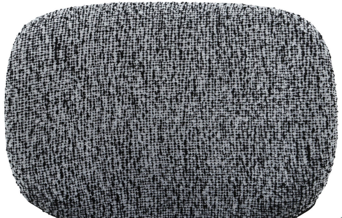 ARMLEHNSTUHL  Sitzfläche 360° drehbar, automatische Rückholfunktion Chenille  - Schwarz, Design, Textil/Metall (58,5/83,5/61,5cm) - Novel
