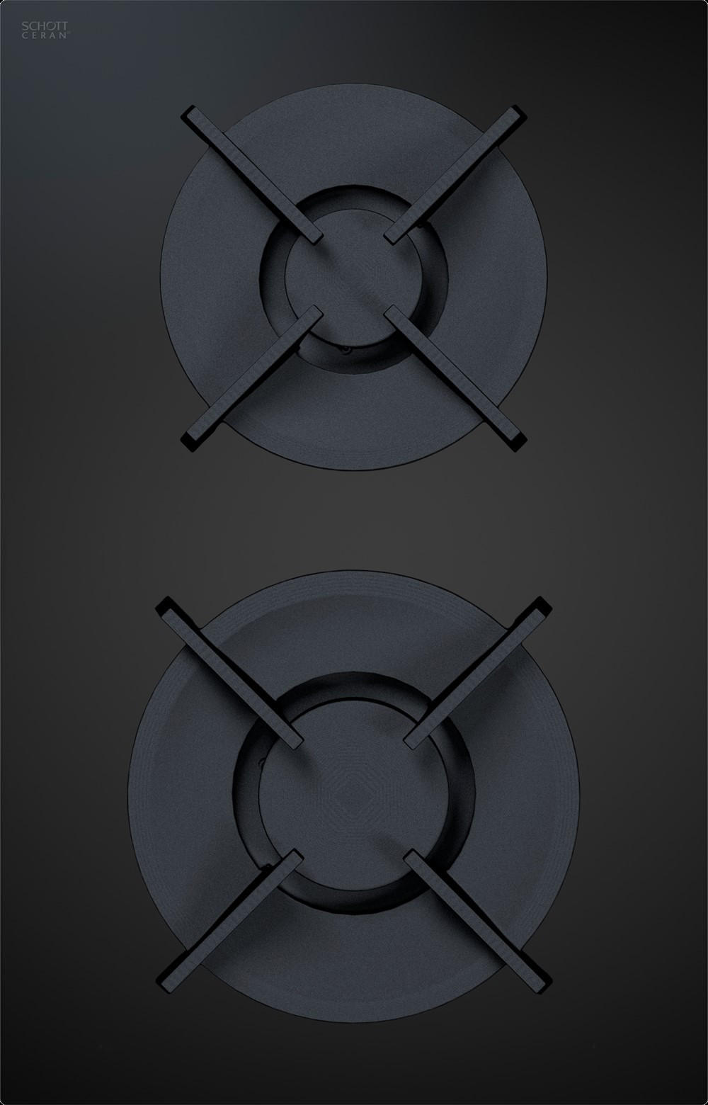 GASKOCHFELD - Schwarz, Basics, Glas (32,7/51,5/7,3cm) - Bora