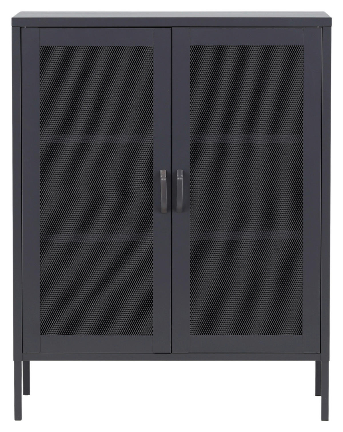 SIDEBOARD  in 80/101.5/40 cm  - Schwarz, Design, Metall (80/101.5/40cm) - Livetastic