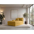 BIGSOFA Cord Senfgelb  - Senfgelb/Schwarz, MODERN, Kunststoff/Textil (117/93/190cm) - Carryhome