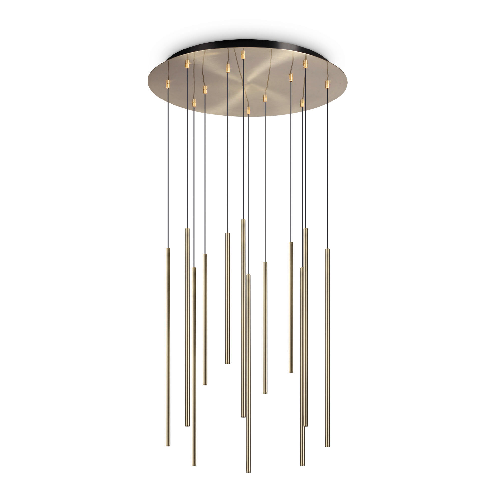 LED-HÄNGELEUCHTE 60/105/150 cm  - Messingfarben, Design, Metall (60/105/150cm) - Ideal Lux
