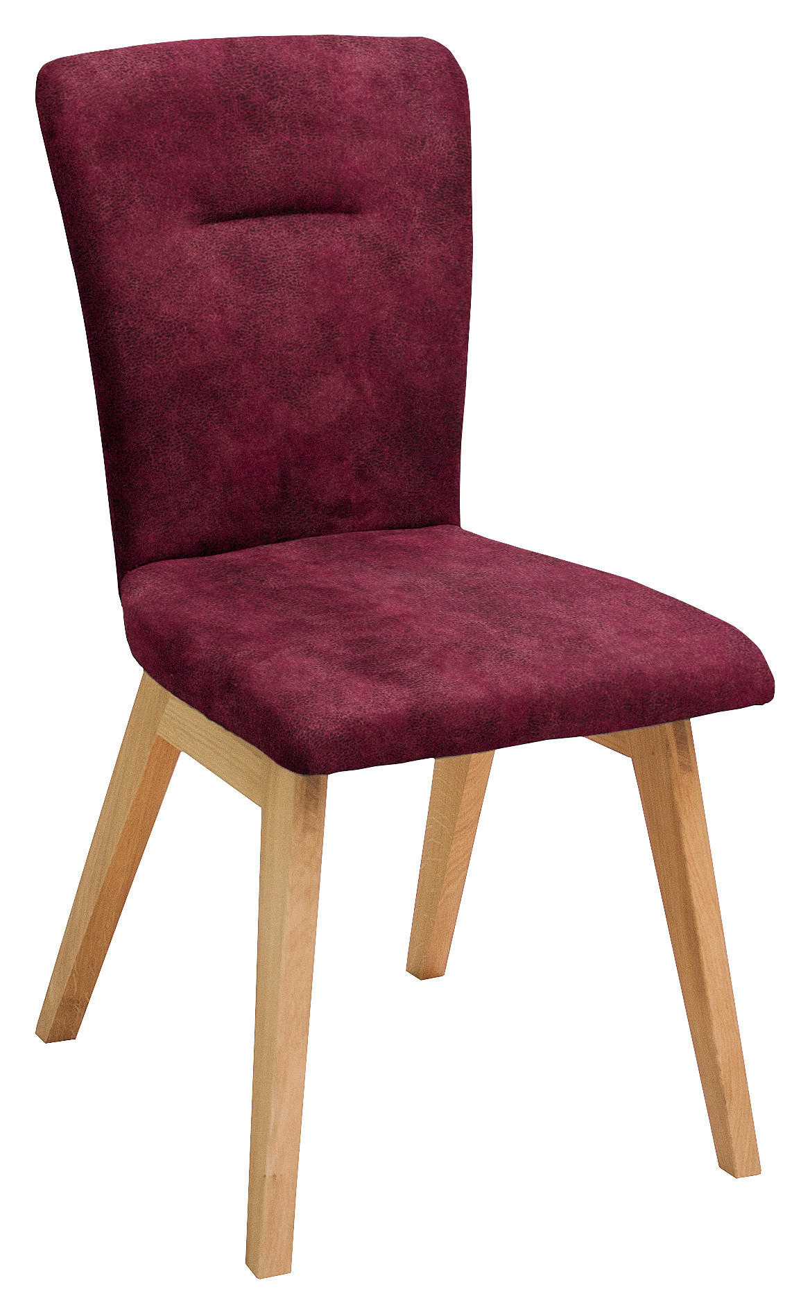 STUHL in Holz, Textil Dunkelrot  - Dunkelrot, KONVENTIONELL, Holz/Textil (46/91/66cm) - Dieter Knoll
