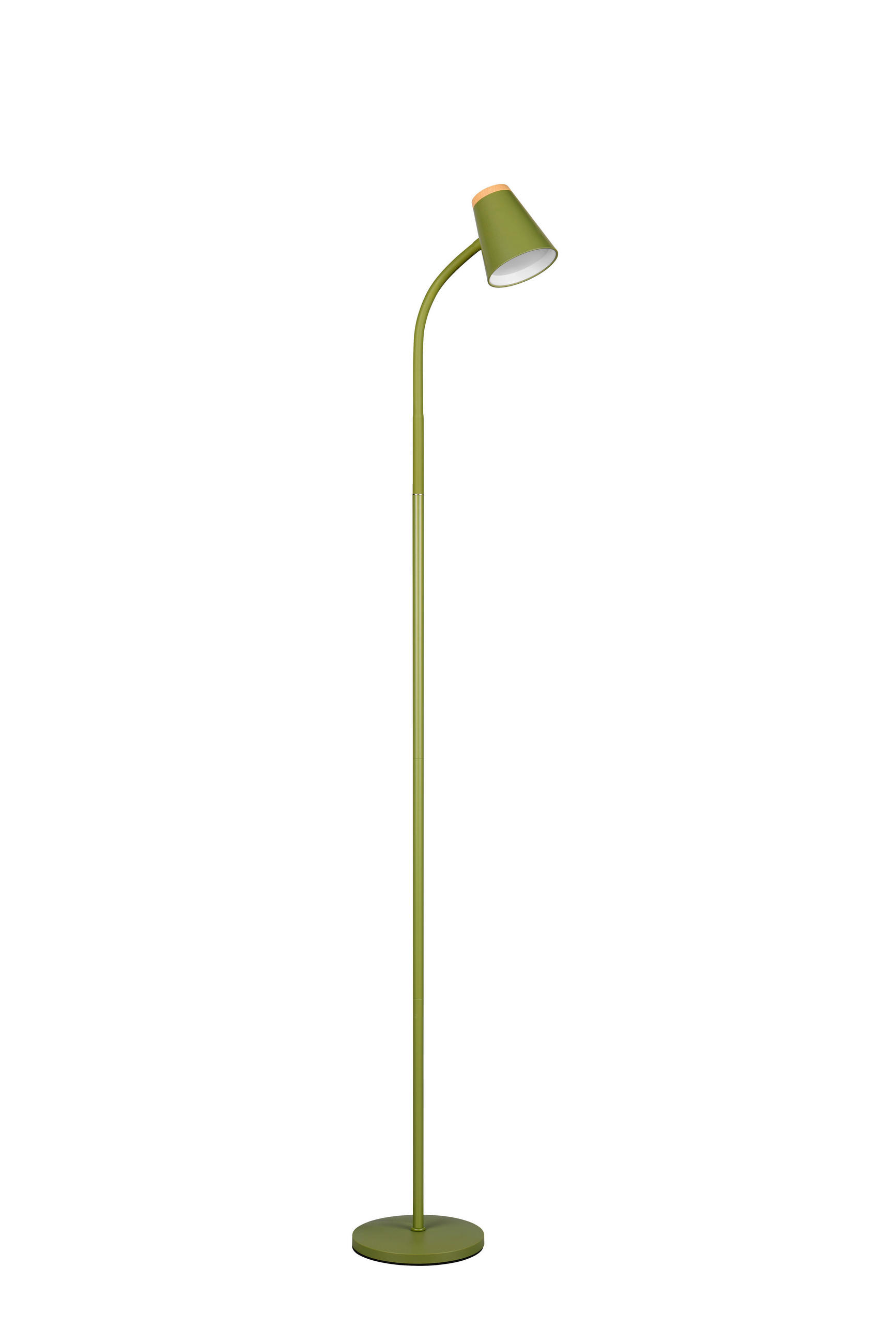 LED-STEHLEUCHTE    - Braun/Grün, Basics, Kunststoff/Metall (145/19.5/37cm)
