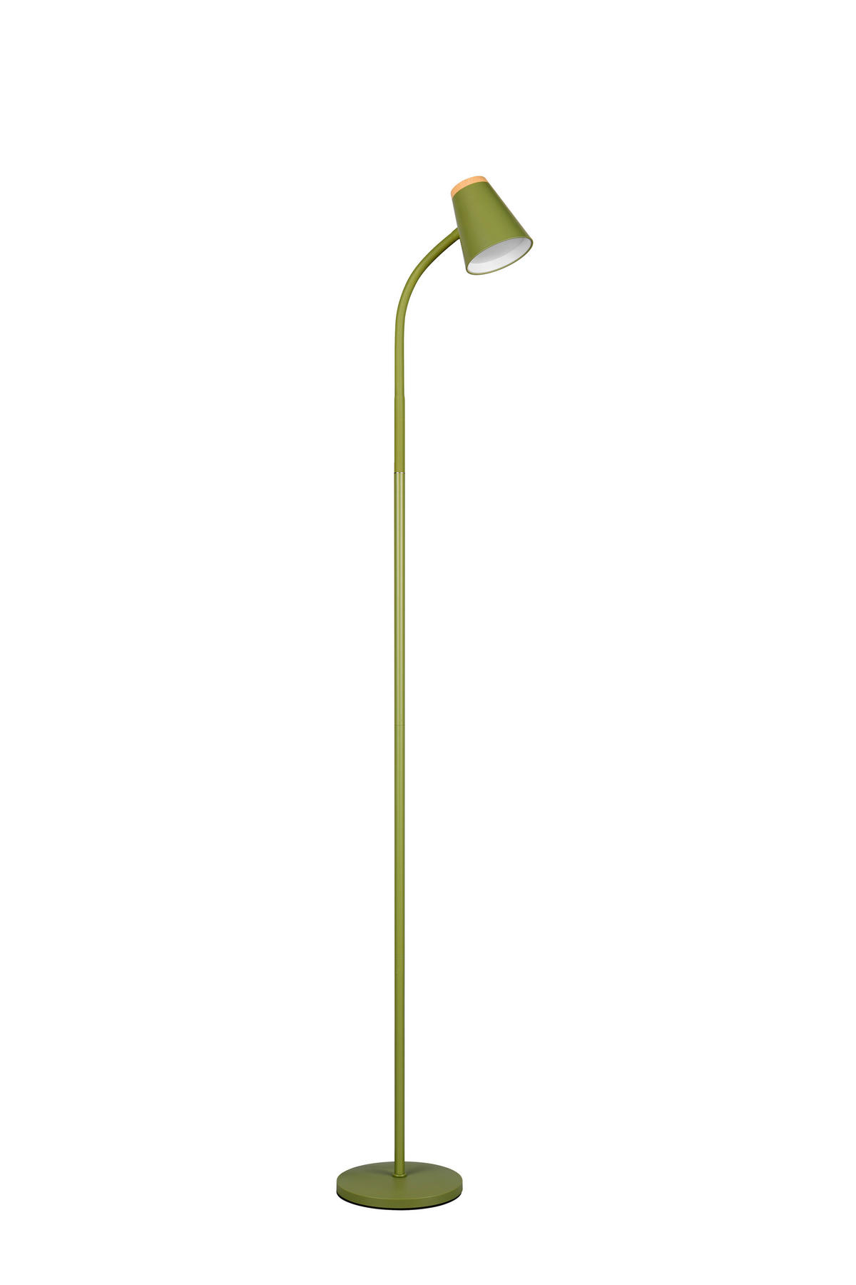 LED-STEHLEUCHTE    - Braun/Grün, Basics, Kunststoff/Metall (145/19.5/37cm)