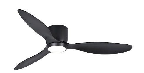 PLAFONSKI VENTILATOR - crna, Osnovno, metal/plastika (153/22cm)