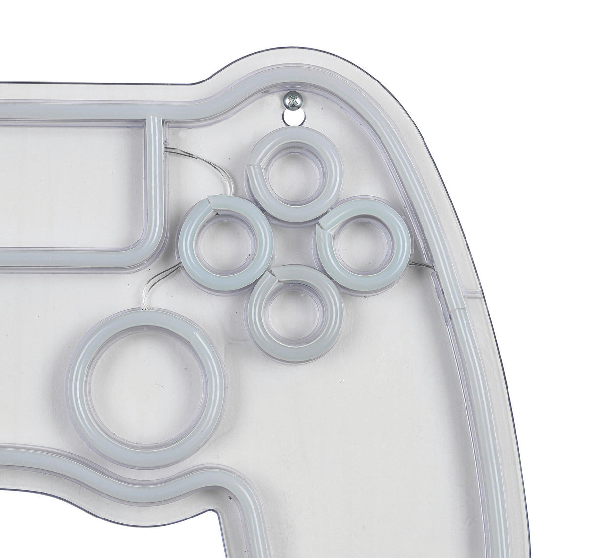 LED FALILÁMPA - áttetsző/fehér, Trend, műanyag (40/25/1,3cm) - Boxxx