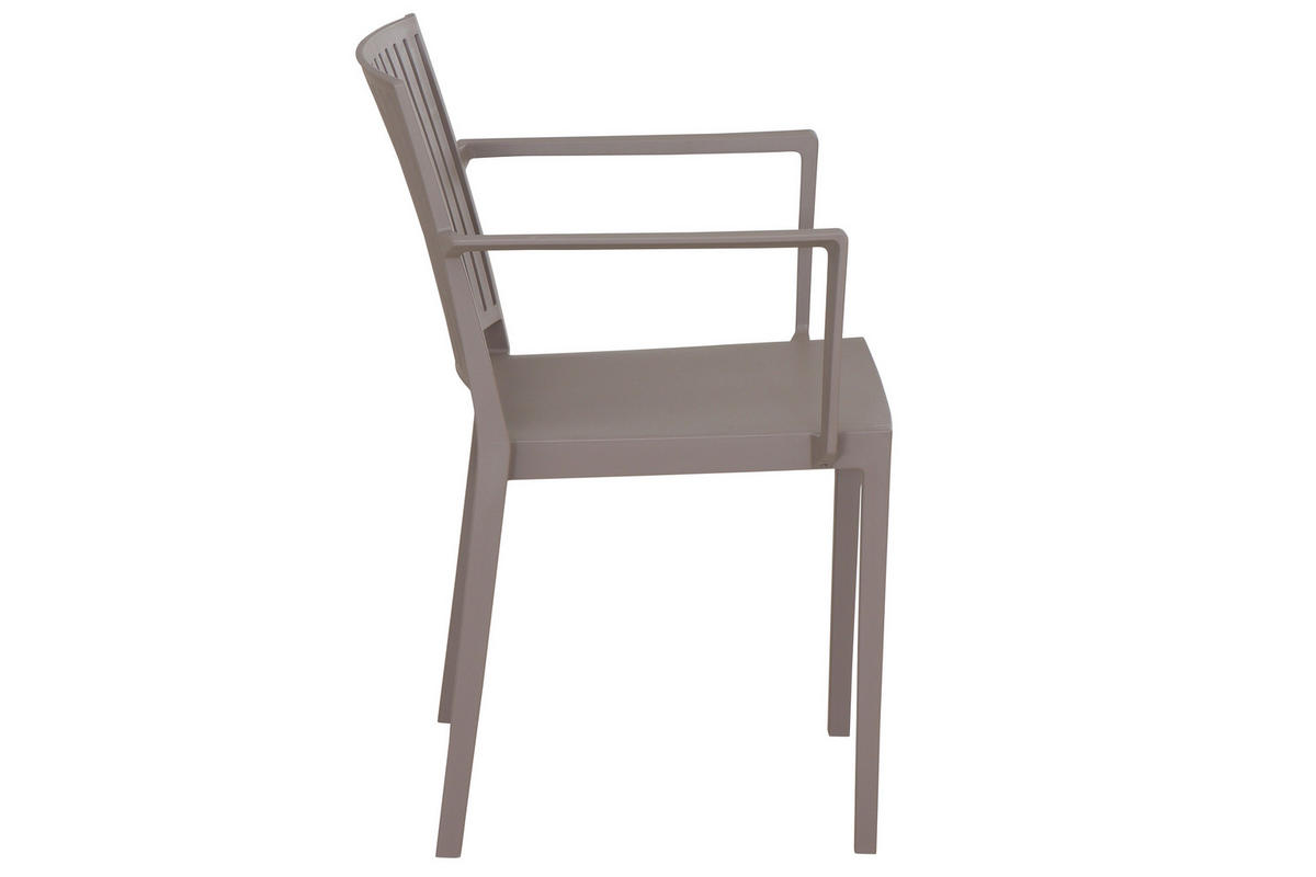 STAPELSTUHL Taupe  - Taupe, Basics, Kunststoff (57/80/56cm) - Siena Garden