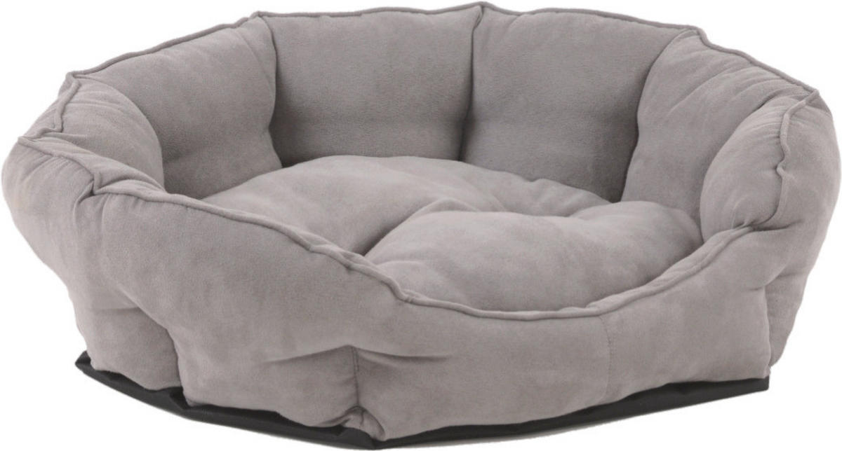 HUNDEBETT - Grau, KONVENTIONELL, Textil (63/53/20cm)