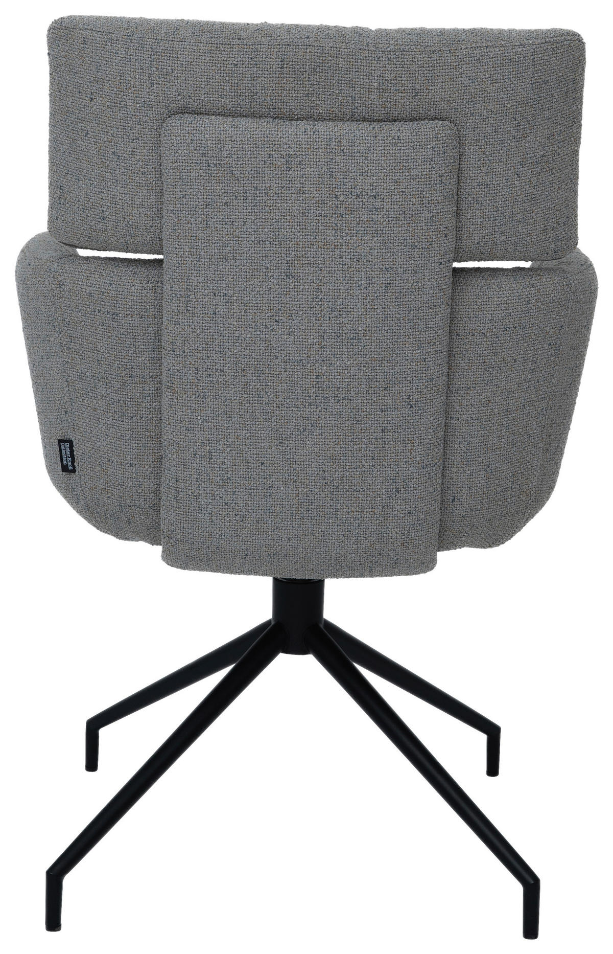 ARMLEHNSTUHL  in Eisen Webstoff  - Schwarz/Grau, Design, Textil/Metall (62/92/66cm) - Dieter Knoll