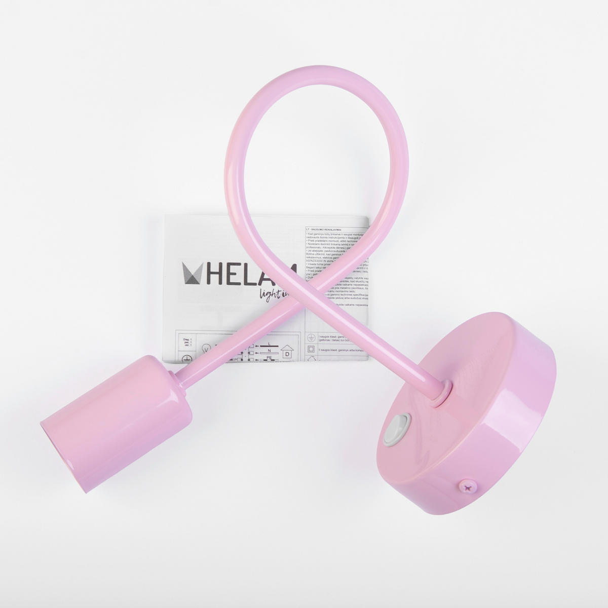 KINDERWANDLEUCHTE Oxford 20/20/24 cm  - Hellrosa, Design, Metall (20/20/24cm)