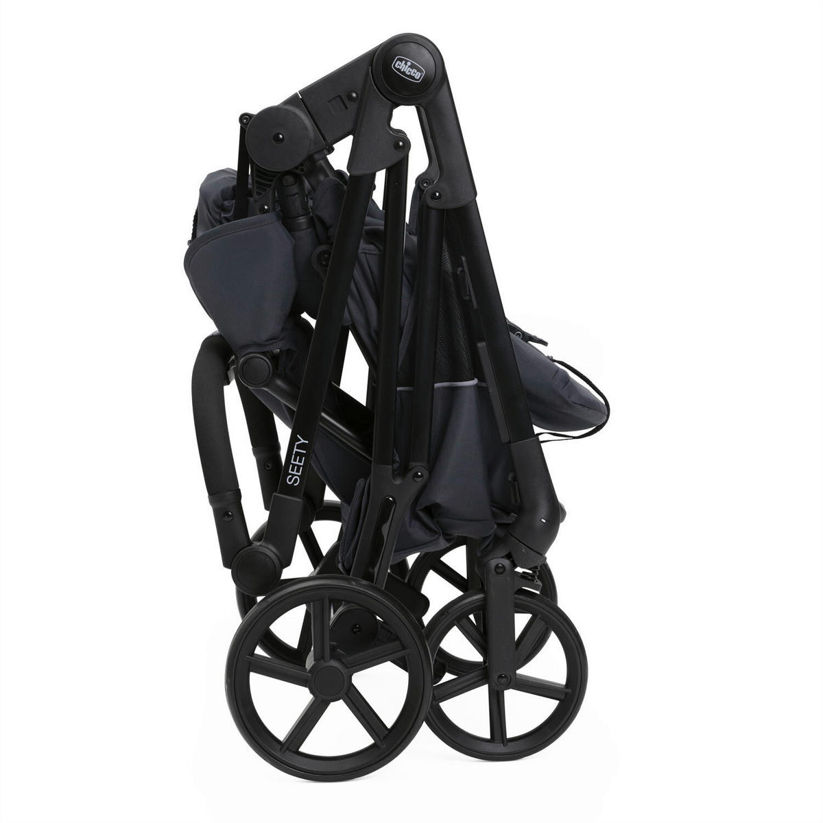 BUGGY SEETY  - Dunkelgrau/Schwarz, Basics, Textil/Metall (55/73/99-110cm) - Chicco