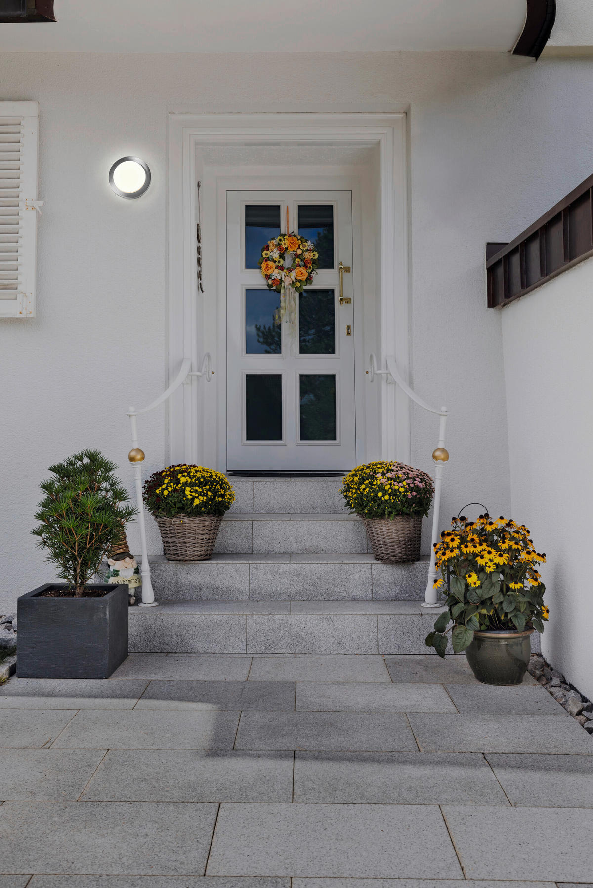 LED-AUßENLEUCHTE 20/6 cm   - Edelstahlfarben, Basics, Kunststoff/Metall (20/6cm) - Osram