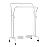 KLEIDERWAGEN in Weiß 103,5/155/52,5 cm   - Weiß, Basics, Kunststoff/Metall (103,5/155/52,5cm)