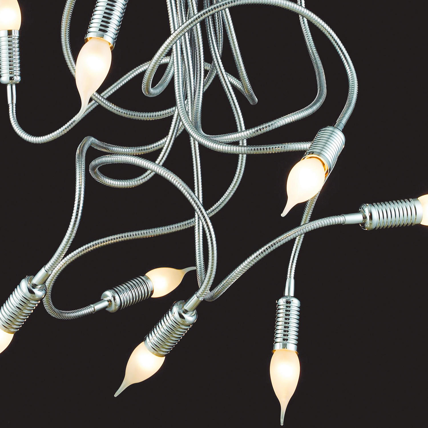 Thumbnail - Deckenleuchte, Chrom, Metall, 85 cm, verstellbare Arme, Lampen & Leuchten, Innenbeleuchtung, Leuchten nach Räumen, Bürol...