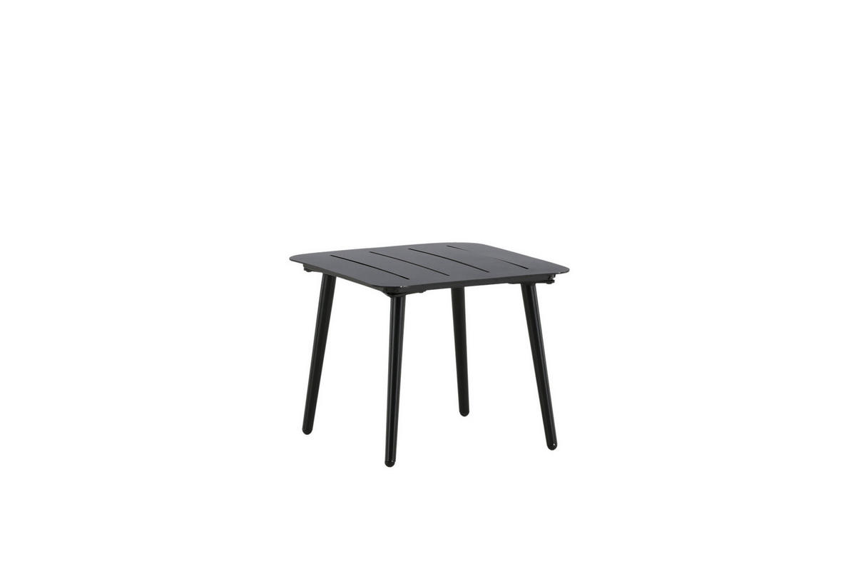 LOUNGETISCH 40/40/33 cm Metall  - Schwarz, MODERN, Metall (40/40/33cm) - Gardenson