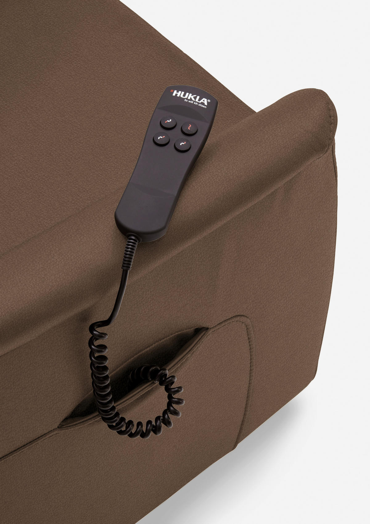 FERNSEHSESSEL Valdera  mit Relaxfunktion, Aufstehhilfe, Rücken echt Echtleder Graubraun  - Graubraun/Schwarz, KONVENTIONELL, Leder/Kunststoff (70/107/88cm) - Livetastic