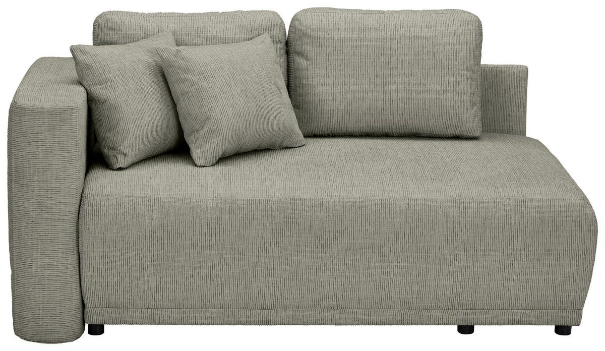CHAISELONGUE in Chenille Braun  - Schwarz/Braun, KONVENTIONELL, Kunststoff/Textil (93/73/171cm) - MID.YOU