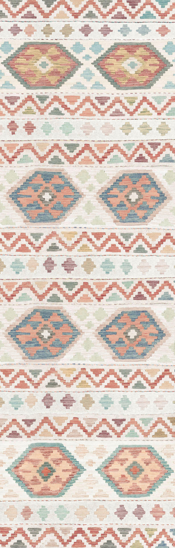 LÄUFER Ondea Ramizh 80/250 cm  in Terracotta, Perlmutt, Graublau  - Graublau/Perlmutt, LIFESTYLE, Kunststoff/Textil (80/250cm) - like.Villeroy & Boch
