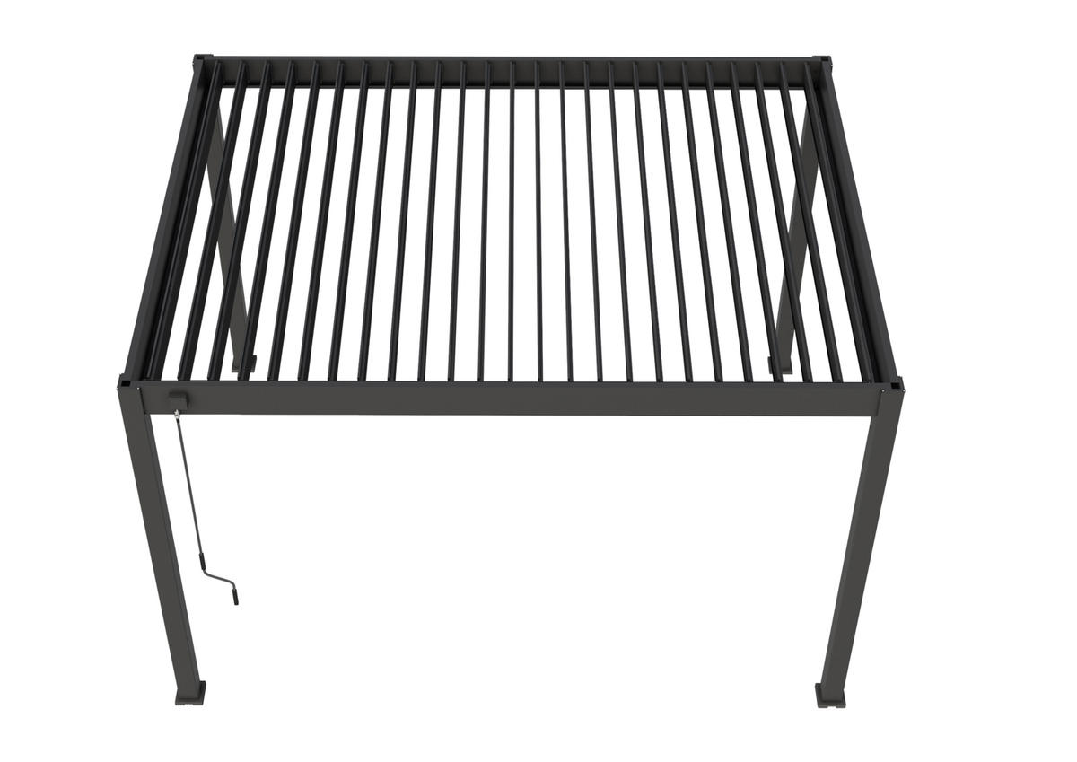 PERGOLA - Anthrazit, Basics, Metall (400/255/300cm) - Gardenson