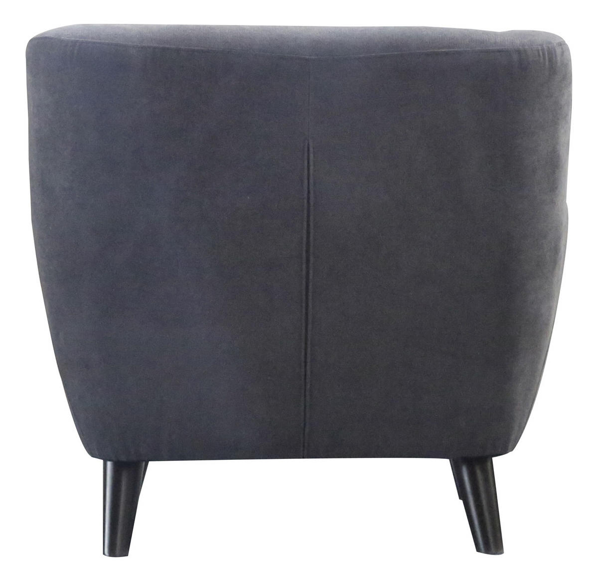 FOTELJA drvo, tekstil  crna, tamno siva   - tamno siva/crna, Moderno, drvo/tekstil (87/82/85cm) - Ti'me