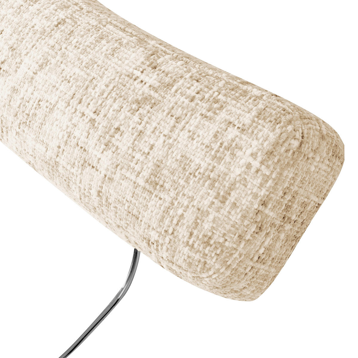 KOPFSTÜTZE 52/17/14 cm  Webstoff  - Beige/Silberfarben, Design, Textil (52/17/14cm) - Livetastic