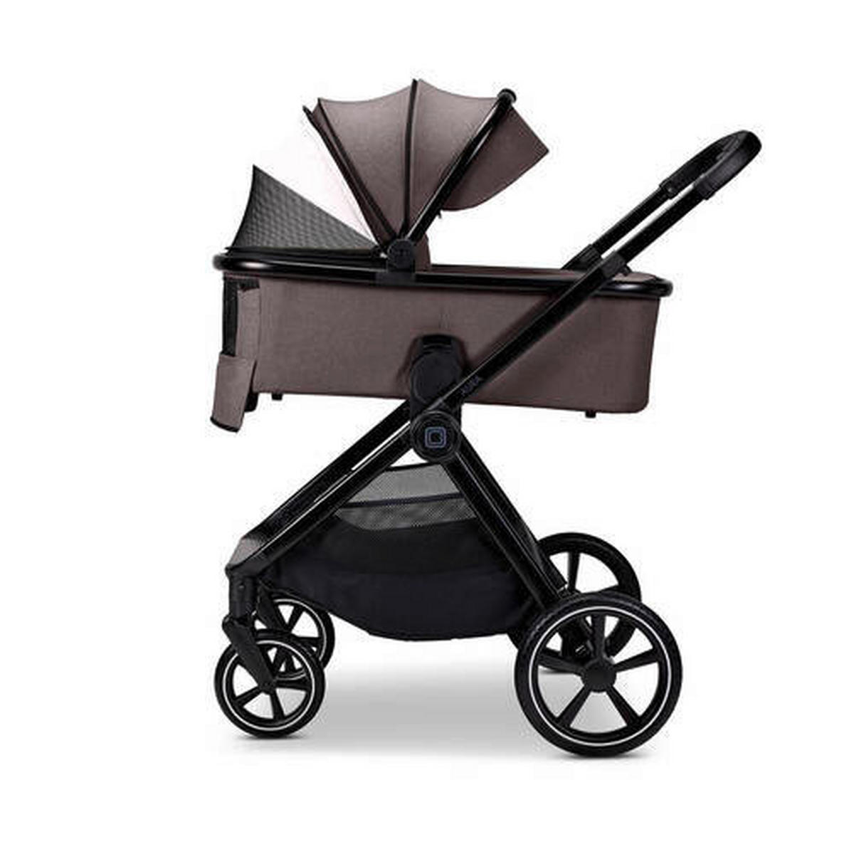 KINDERWAGENSET Aura Set  - Dunkelbraun, Basics (140/61/115cm) - Moon