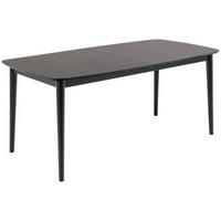 JEDILNA MIZA, furnirano hrast črna  - črna, Trend, leseni material/les (180-219/75/90cm) - MID.YOU