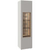 VITRINE Taupe, Wildeiche  47,8/194/42,9 cm  - Taupe/Wildeiche, Design, Glas/Holz (47,8/194/42,9cm) - Voglauer